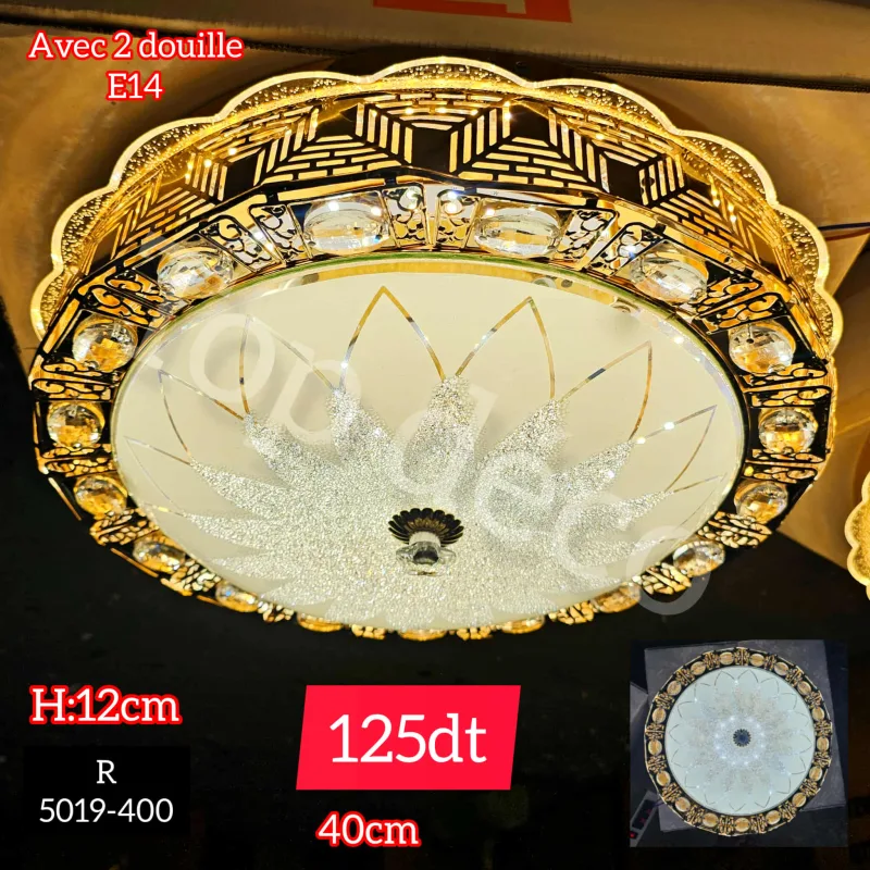 Lustre  Plafonnier 40 cm 5019-400 | Top Déco Tunisie