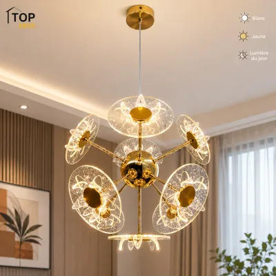 Lustre LED Design Moderne | Top Déco Tunisie
