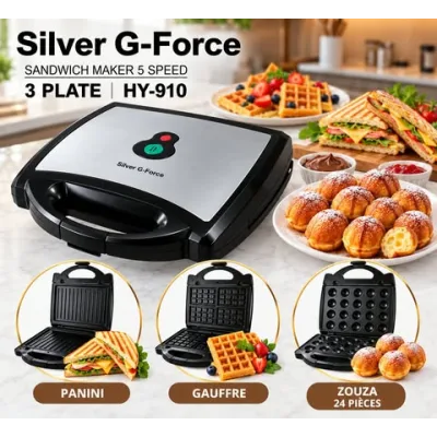 Appareil zoza Ammouna 3 en 1 Ammouna – Gaufrier& Zouza & Panini 1400W | Top Déco Tunisie