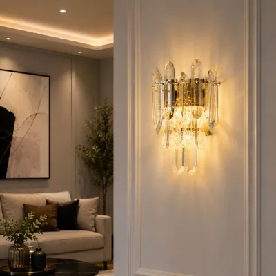 Applique lustre doré 3 lampes | Top Déco Tunisie