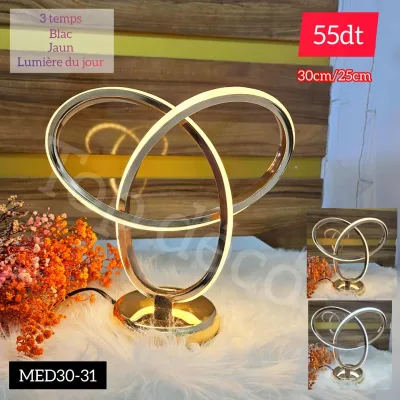 Lampe Veilleuse de Table de Nuit LED | Top Déco Tunisie