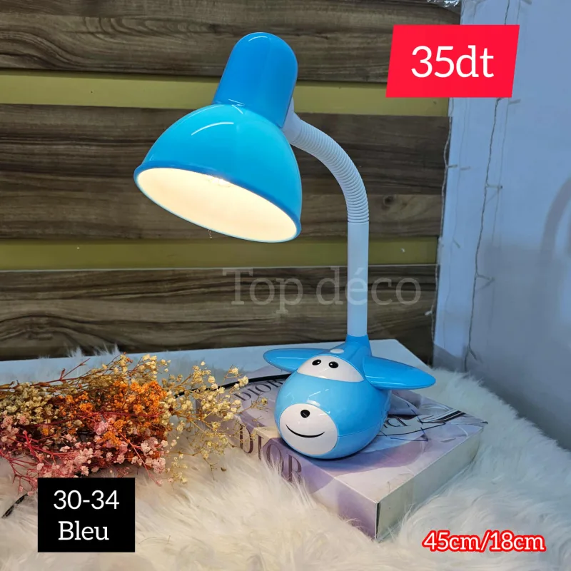 Veilleuse de Bureau Bleue Orientable | Top Déco Tunisie