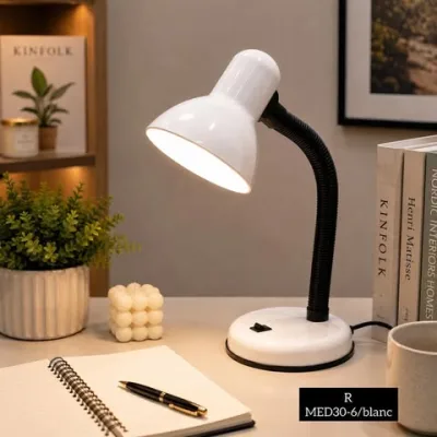 Veilleuse de bureau orientable Blanche | Top Déco Tunisie