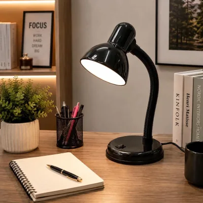 Veilleuse de bureau orientable Noire | Top Déco Tunisie
