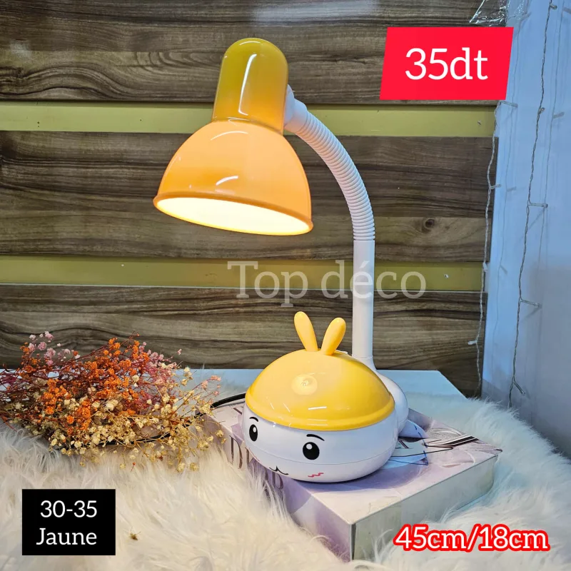 Veilleuse de bureau jaune orientable | Top Déco Tunisie