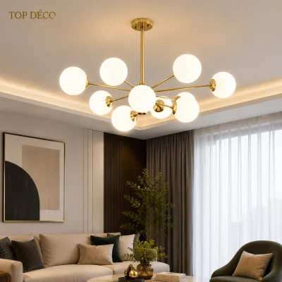 Lustre moderne 12 branches | Top Déco Tunisie