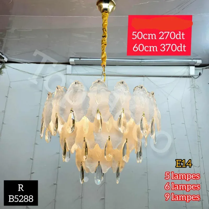 lustre en cristal 60 cm B5288 | Top Déco Tunisie