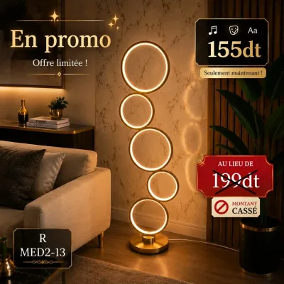 Lampadaire LED Style Moderne MED2-13 | Top Déco Tunisie