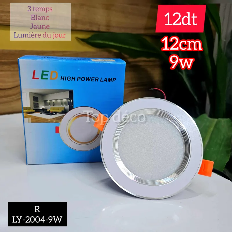 SPOT 3 temps High power lamp 9w | Top Déco Tunisie