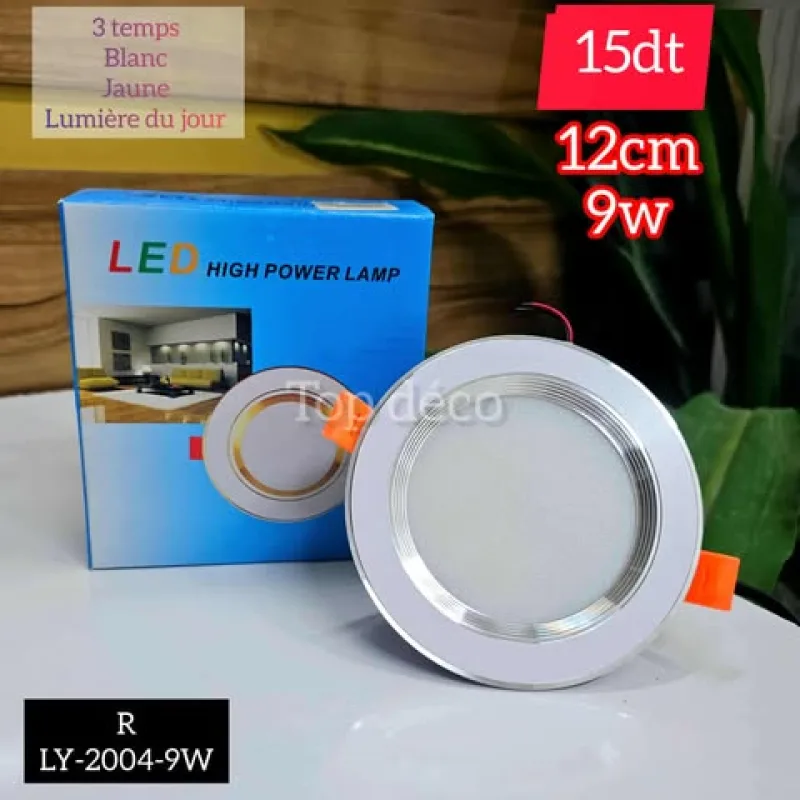 SPOTE 3 temps High power lamp 12W | Top Déco Tunisie