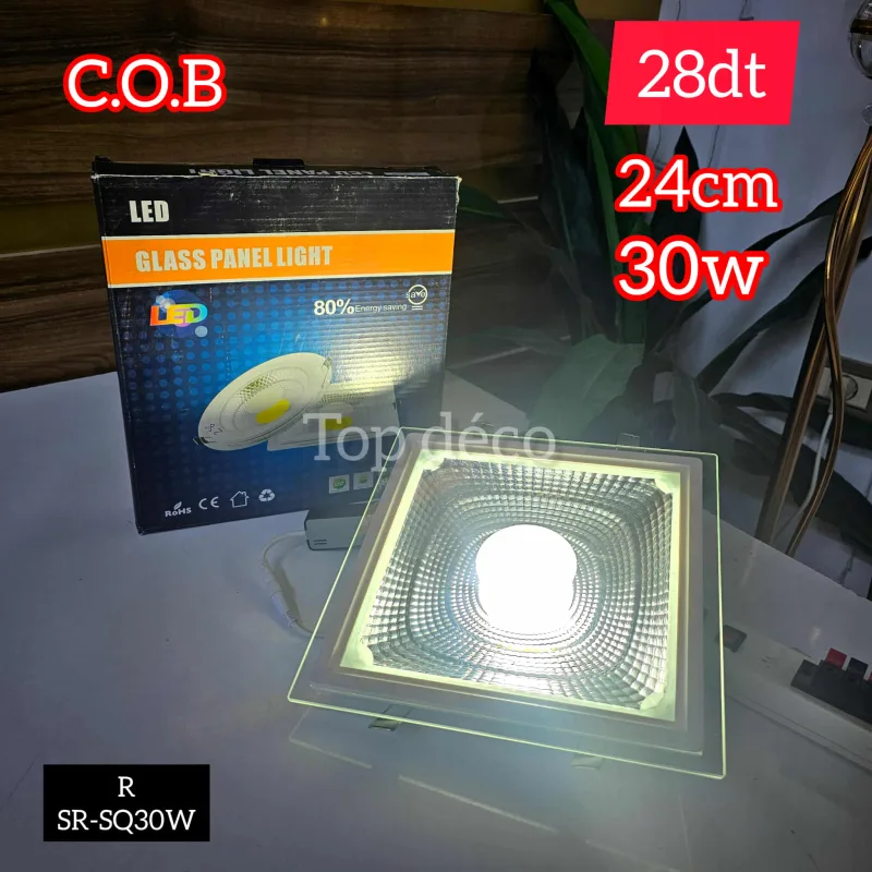 spot led  glass panel light 30W | Top Déco Tunisie