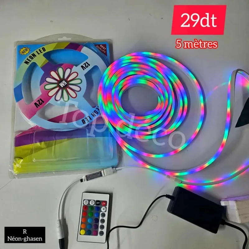 led Néon LED RGB – 5 mètres | Top Déco Tunisie