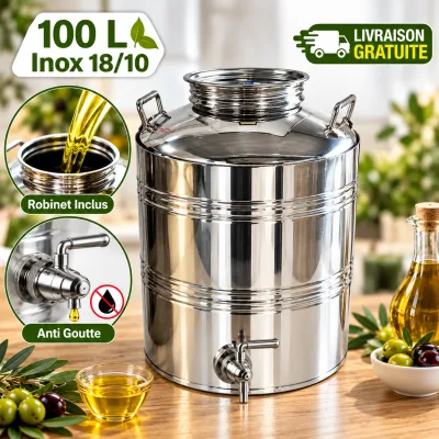 Citerne Inox Alimentaire 100L Litres Sansone | Top Déco Tunisie