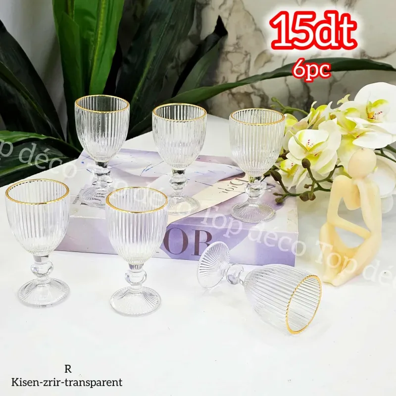 Service Élégant de Présentation pour Zrir Transparent | Top Déco Tunisie