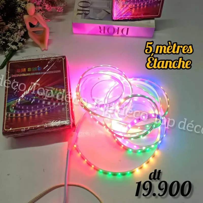 LED RGB - 5 mètres Etanche | Top Déco Tunisie