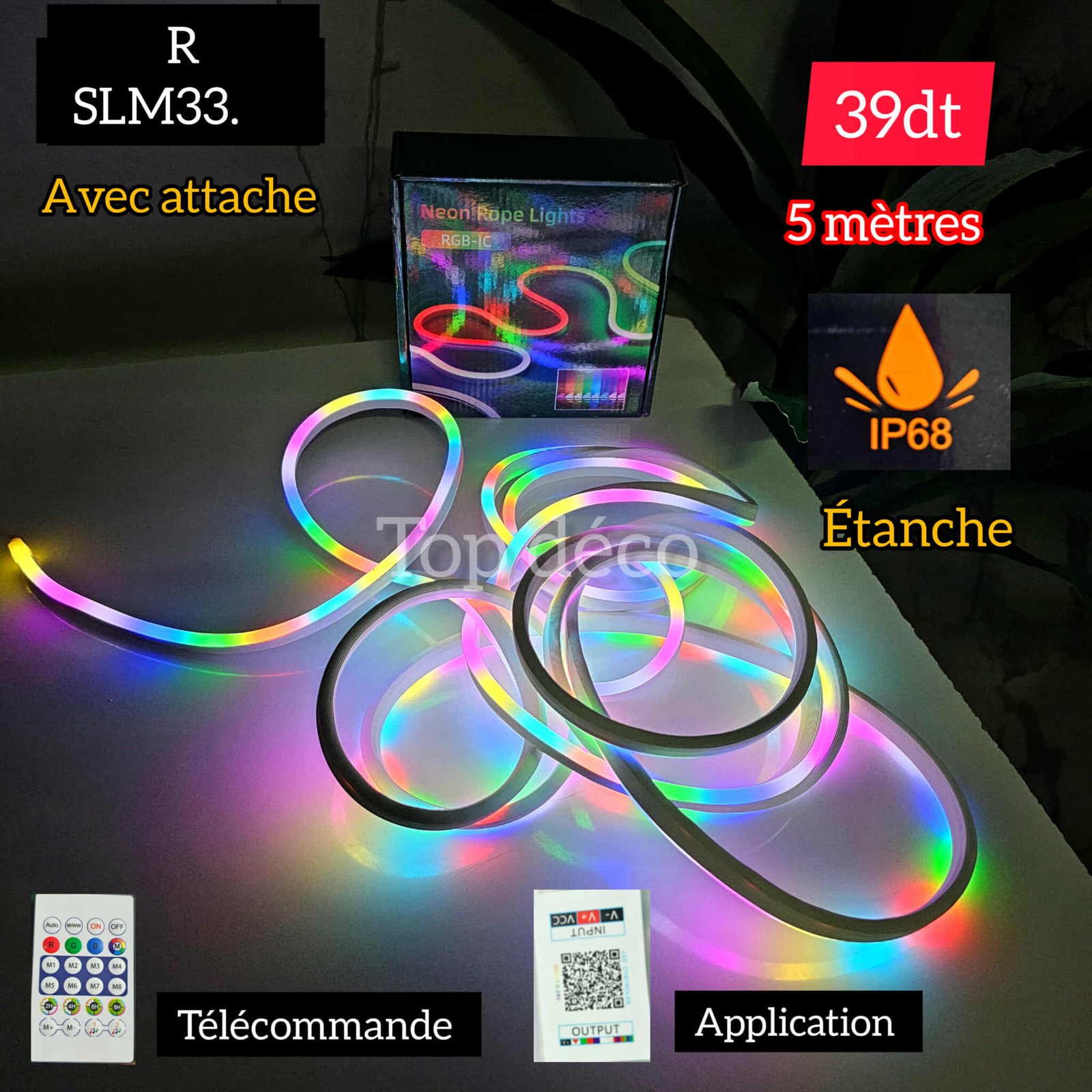 RGB Neon Ruban LED | Top Déco Tunisie