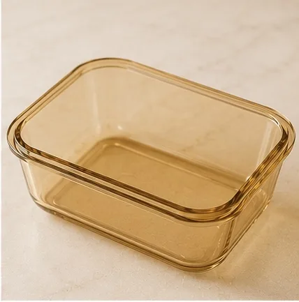 Boite en verre miel avec couvercle bois