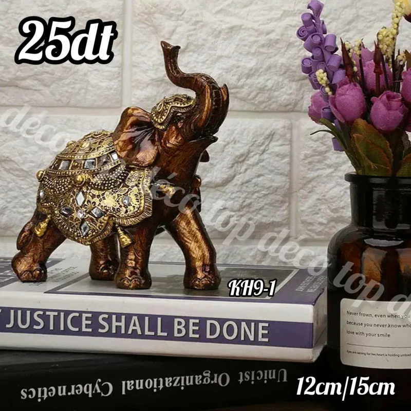 Statue décorative éléphant – petit Taille (1 pièce) | Top Déco Tunisie