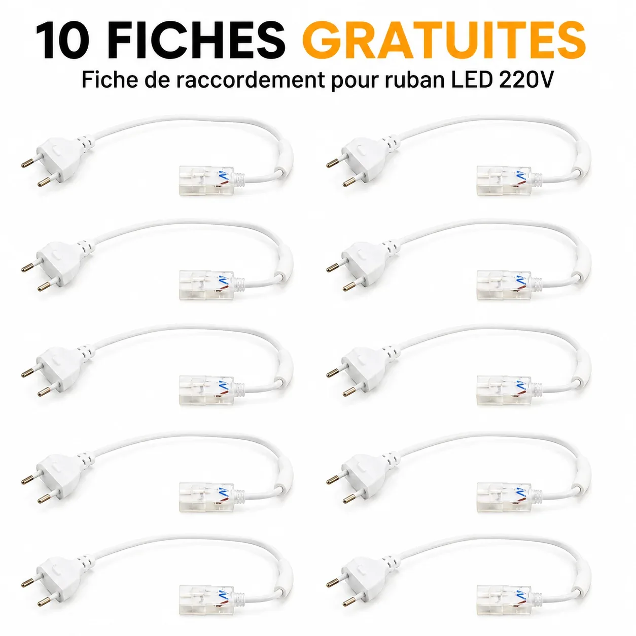 Bobine LED 100 mètres – 3 bandes (3000K)