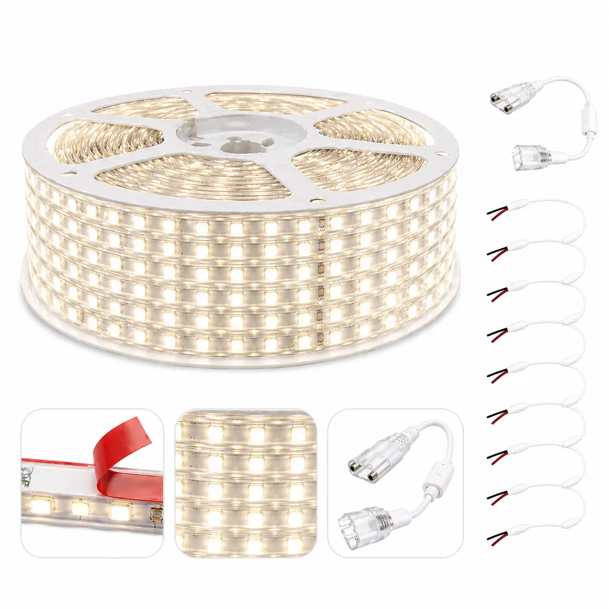 Bobine LED adhésif 100 mètres – 4000K (Lumière du jour)