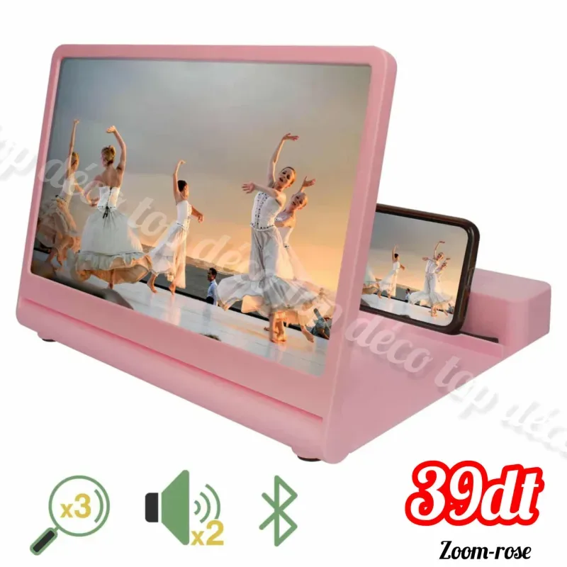 Amplificateur d’Écran Smartphone 3D avec Haut-Parleurs et Zoom | Top Déco Tunisie