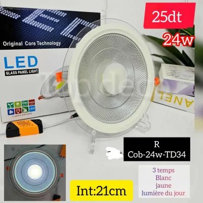 Spot cob 3 temps 24w | Top Déco Tunisie
