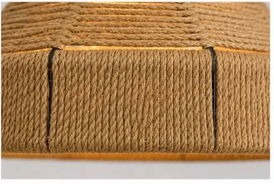 Lustre Suspendu en Corde Naturelle