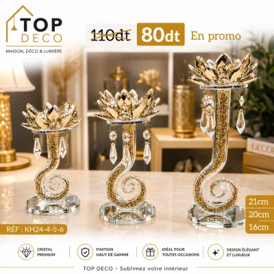Porte-Bougie Décoratif Élégance | Top Déco Tunisie