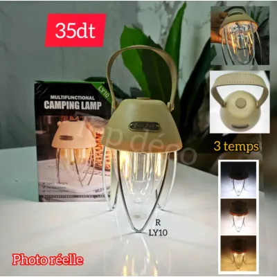 Lampe de Camping Multifonction LED Rechargeable | Top Déco Tunisie