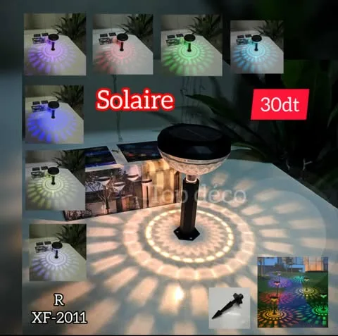 Lampe Solaire RGB de Jardin à Effet Mandala | Top Déco Tunisie