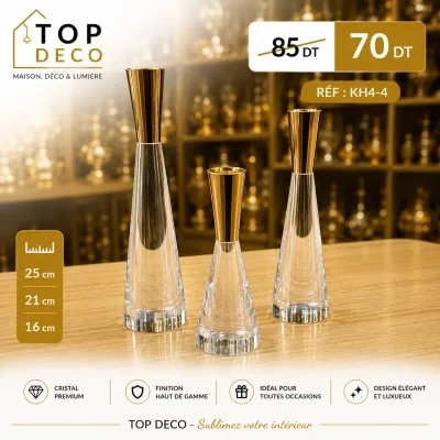 Porte-Bougie Luxe | Top Déco Tunisie