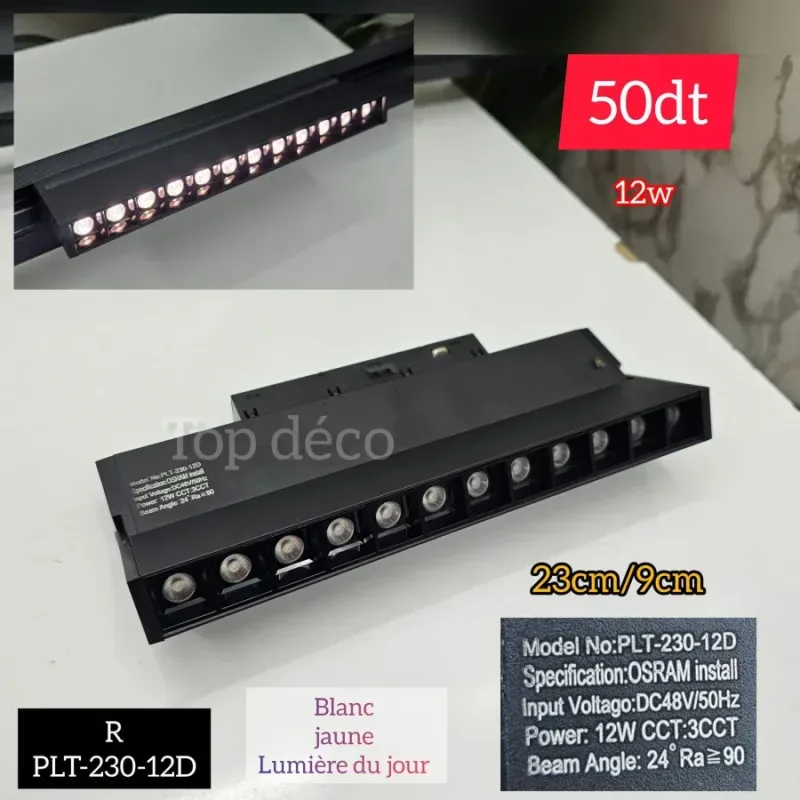 Spots et barres LED 12W | Top Déco Tunisie