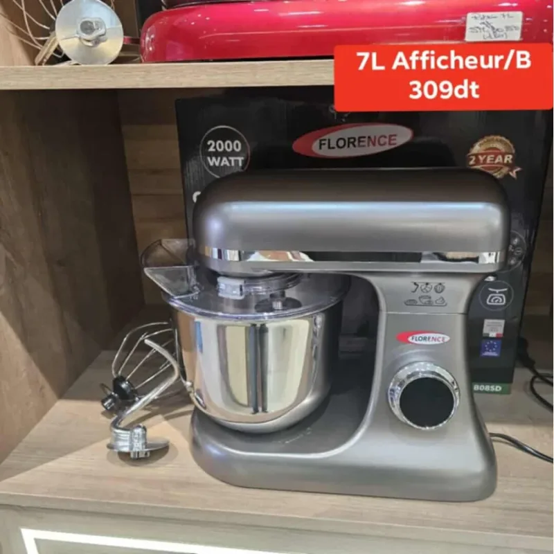 Pétrin Professionnel Florence Gris 7L avec Afficheur | Top Déco Tunisie
