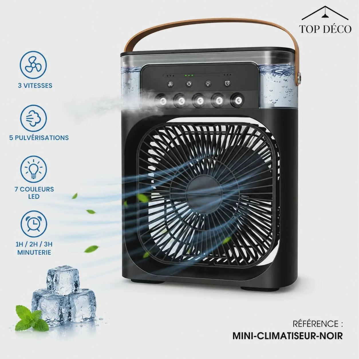 Mini Climatiseur Blanc Bureautique Rafraîchissant Multifonction | Top Déco Tunisie