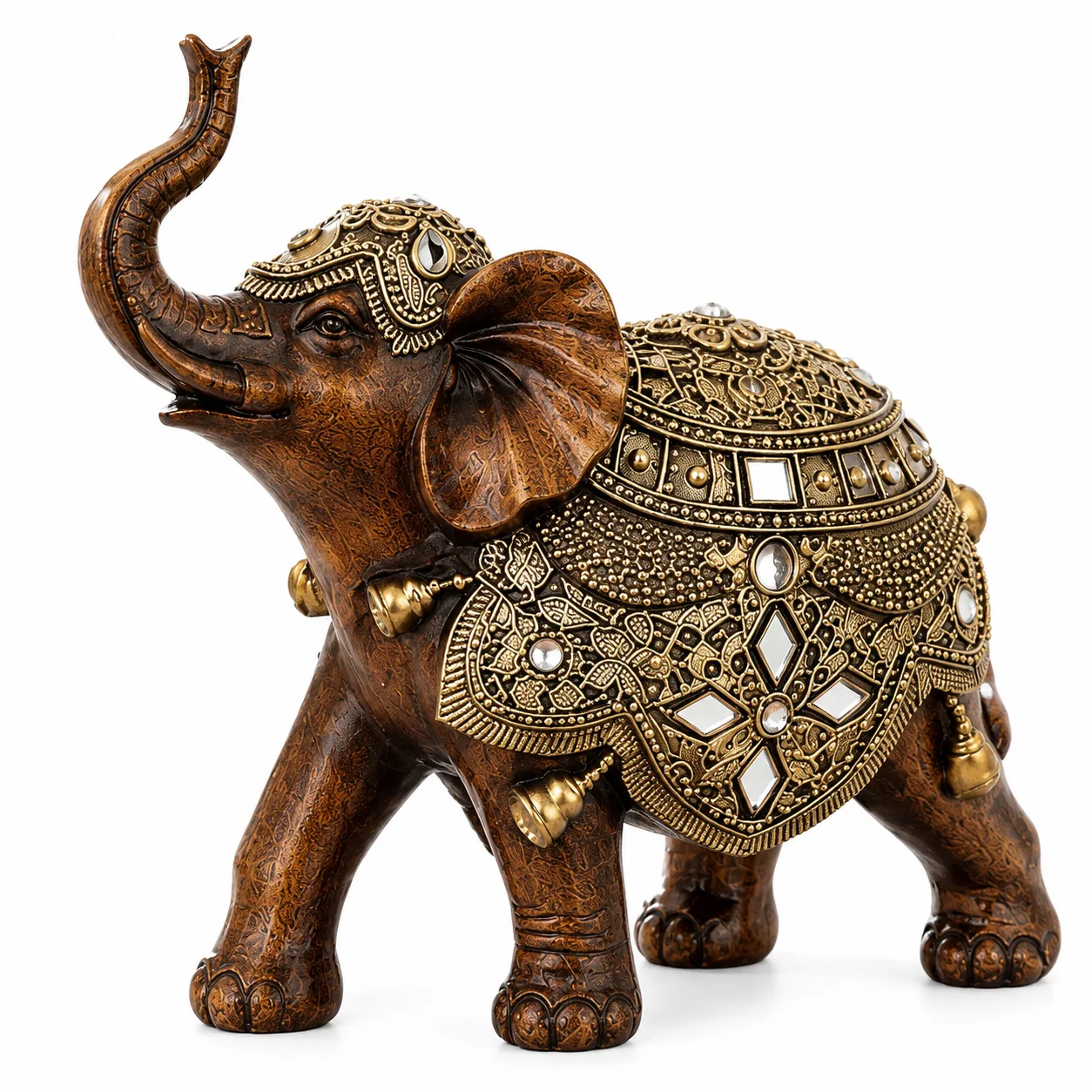 Set de 3 Éléphants Décoratifs – Trio Élégant et Symbolique