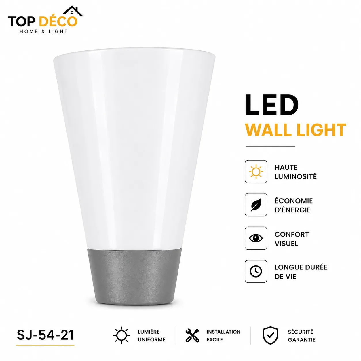 Applique Murale LED Extérieure Blanche