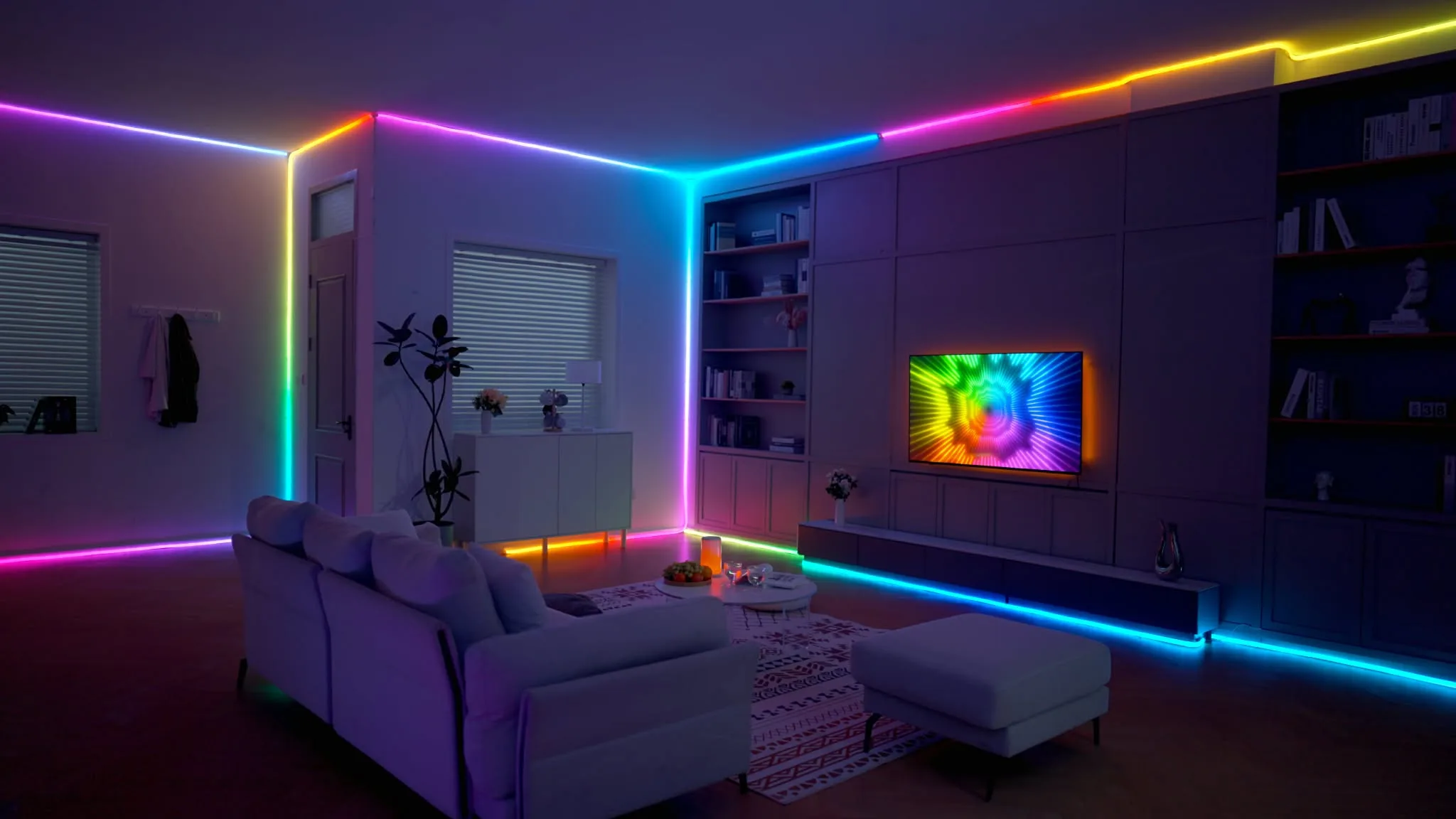 Ruban Néon LED RGB IC 5 Mètres – Neon Rope Light Multicolore