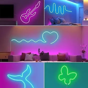 Ruban Néon LED RGB IC 5 Mètres – Neon Rope Light Multicolore