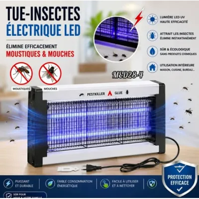 Tue-Insectes Électrique LED – Anti-Moustiques & Anti-Mouches Haute Efficacité | Top Déco Tunisie