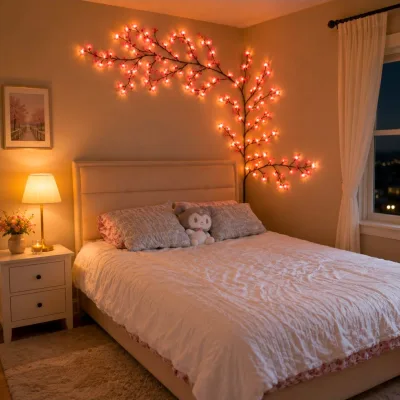 Arbre LED Fleur de Cerisier 1,8 m – Éclairage Décoratif Intérieur | Top Déco Tunisie