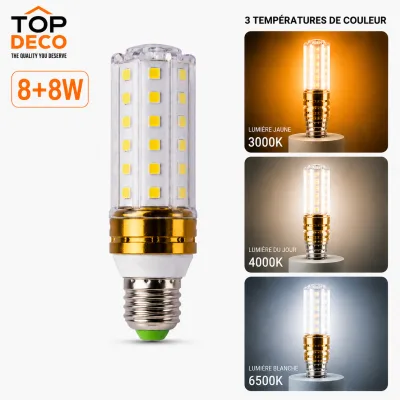 Ampoule LED E27 8+8W – Double Éclairage Haute Performance | Top Déco Tunisie