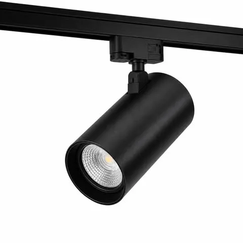 Projecteur LED sur Rail COB 30W 6500K Noir