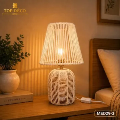 Veilleuse de Table en Corde Naturelle | Top Déco Tunisie