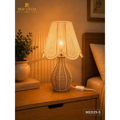 Veilleuse de Table en Corde Naturelle | Top Déco Tunisie