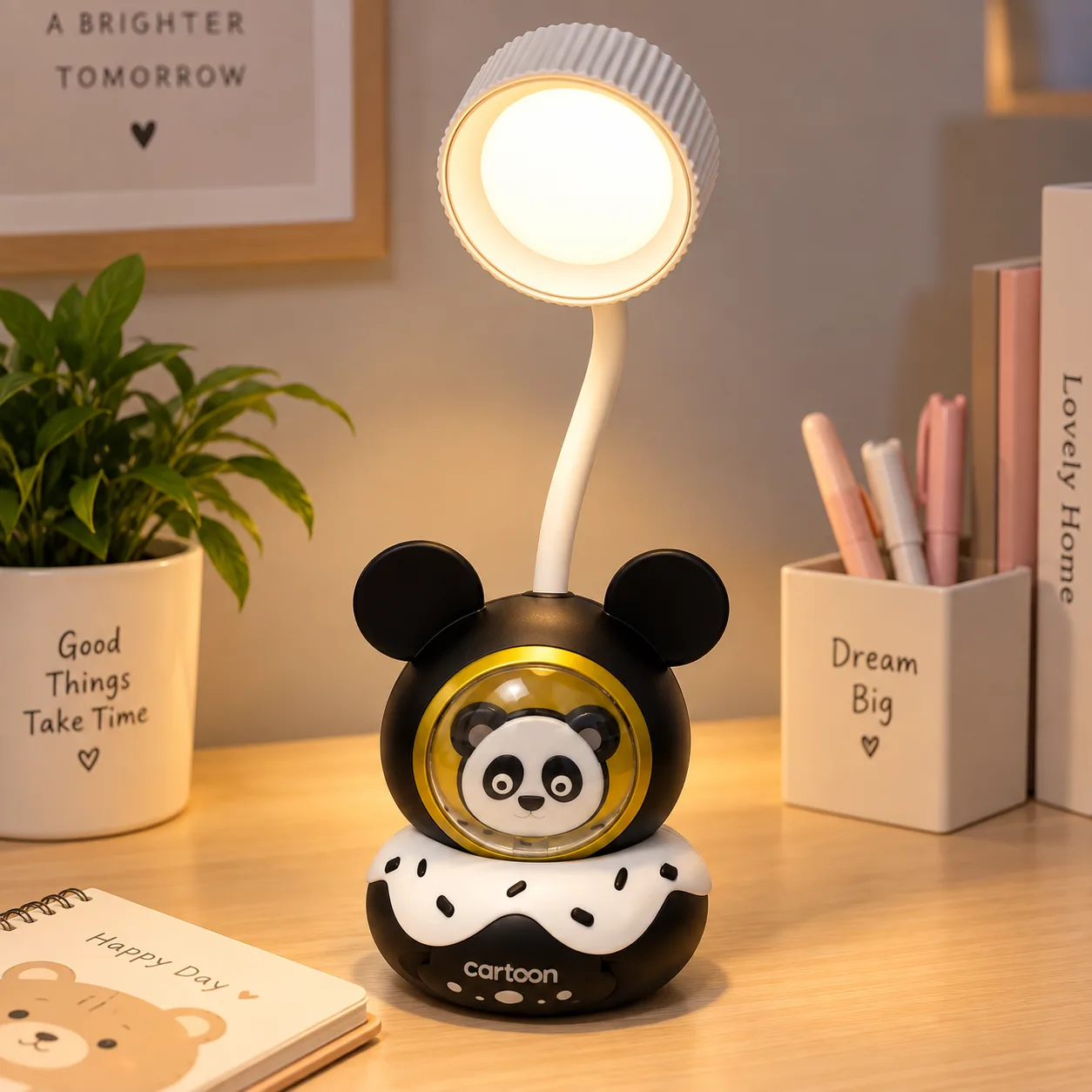 Veilleuse LED Cartoon Panda avec Lampe Flexible