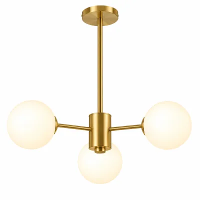Suspension moderne 3 branches bronze | Top Déco Tunisie