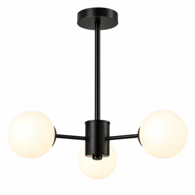 Suspension moderne 3 branches noir | Top Déco Tunisie