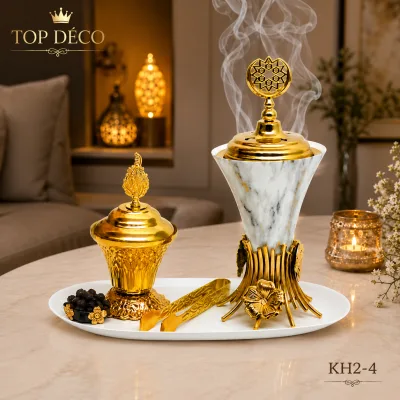 Encensoir artistique cerf doré – Décoration raffinée KH2-4 | Top Déco Tunisie