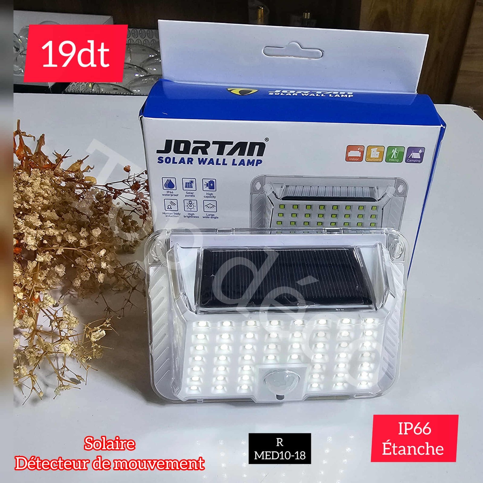 Applique Murale Solaire LED – Éclairage Extérieur Intelligent | Top Déco Tunisie