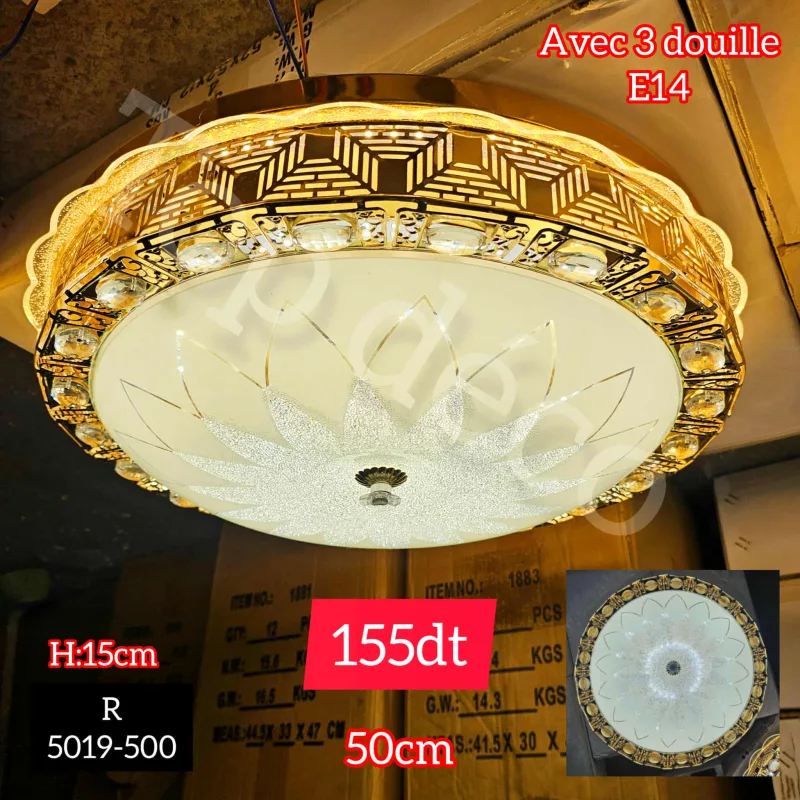 Lustre Plafonnier 50cm 5019-500 | Top Déco Tunisie